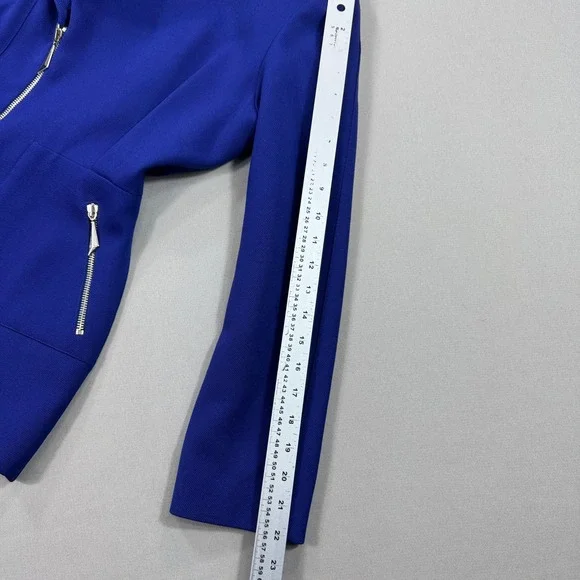 Thierry Mugler Jacket Women's Sz‎ 44 Royal Blue Blazer Wool Made in Italy - Picture 7 of 14